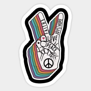 Peace Works Sticker